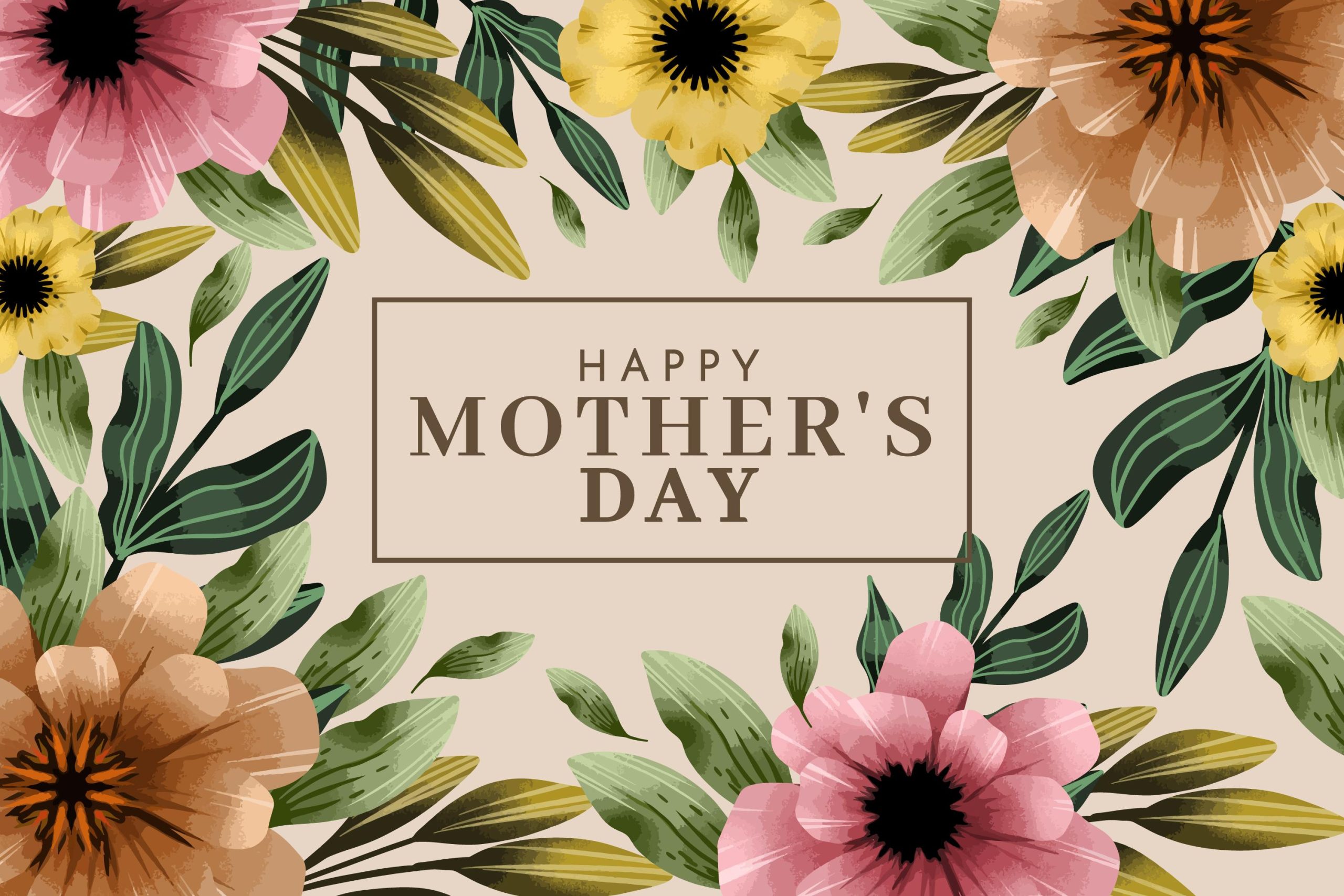 Floral Happy Mothers Day